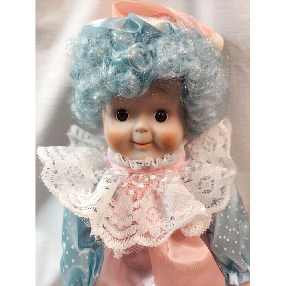 Vintage Montgomery Ward Collector Series Porcelain Baby Doll 14" Kept in Storage